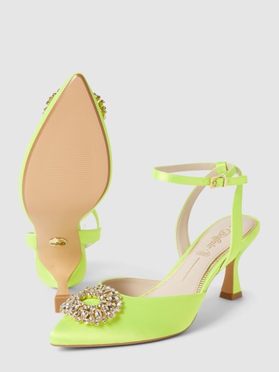 Peek & Cloppenburg BuffaloPumps mit Zierstein-Applikation Modell 'VICTORIA ICE' in neon gelb Kauf eins, bekomm eins gratis