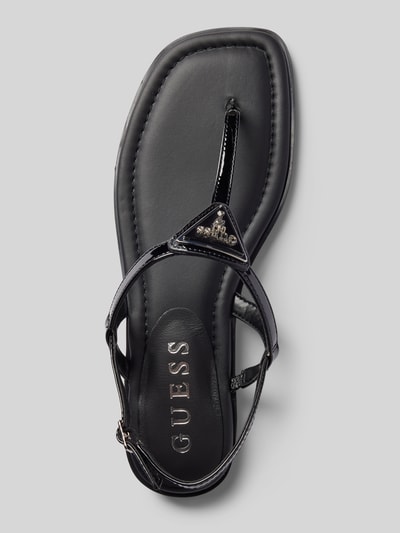 Peek & Cloppenburg GuessZehentrenner mit Label-Applikation Modell 'RAINEY' in black Kostenlose Rückgabe