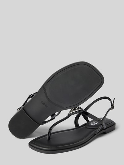Peek & Cloppenburg GuessZehentrenner mit Label-Applikation Modell 'RAINEY' in black Kostenlose Rückgabe