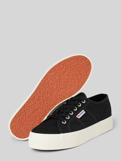Peek & Cloppenburg SupergaLow Top Sneaker in unifarbenem Design mit Label-Detail in black JETZT KAUFEN