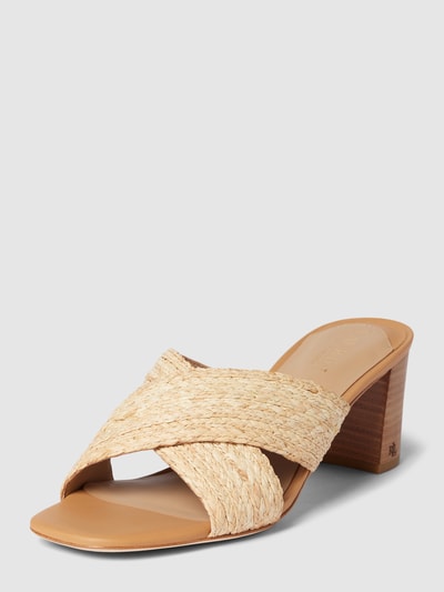 Peek & Cloppenburg Lauren Ralph LaurenSandalette mit Blockabsatz Modell 'FREDDI' in beige Neueste Stile