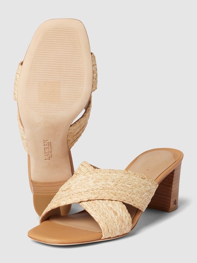 Peek & Cloppenburg Lauren Ralph LaurenSandalette mit Blockabsatz Modell 'FREDDI' in beige Neueste Stile