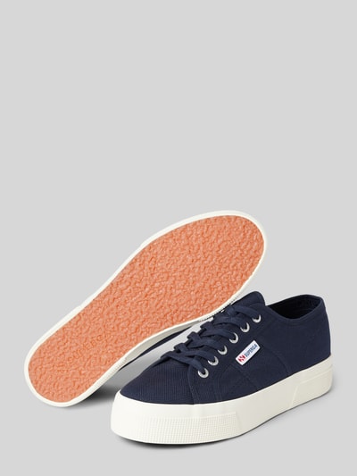 Peek & Cloppenburg SupergaLow Top Sneaker in unifarbenem Design mit Label-Detail in marine Letzte 2 Tage