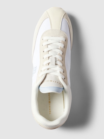 Peek & Cloppenburg Tommy HilfigerSneaker aus Leder mit Label-Stitching in weiss Bis zu 65% Rabatt