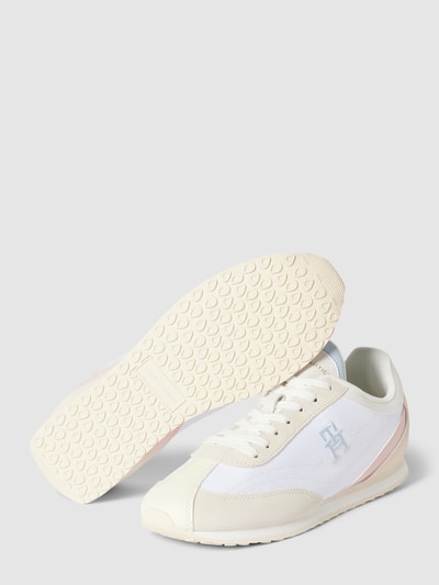 Peek & Cloppenburg Tommy HilfigerSneaker aus Leder mit Label-Stitching in weiss Bis zu 65% Rabatt