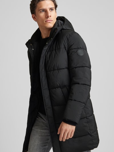Peek & Cloppenburg Christian Berg MenSteppjacke mit Kapuze in black Discount Store für neue Produkte