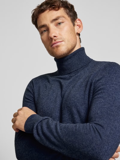 Peek & Cloppenburg MCNEALStrickpullover mit Rollkragen in dunkelblau melange Riesige Rabatte