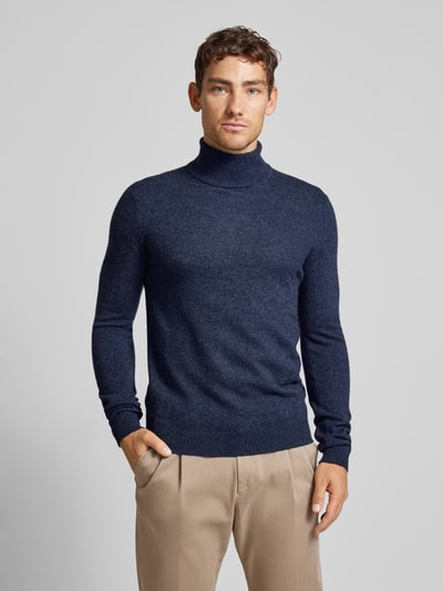 Peek & Cloppenburg MCNEALStrickpullover mit Rollkragen in dunkelblau melange Riesige Rabatte