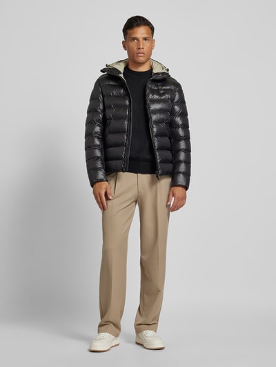 Peek & Cloppenburg Blauer UsaRegular Fit Steppjacke mit Kapuze Modell 'ADAMS' in black Clearance-Verkauf
