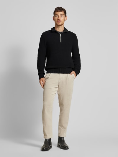 Peek & Cloppenburg MCNEALTroyer mit gerippten Abschlüssen in black Im Verkauf