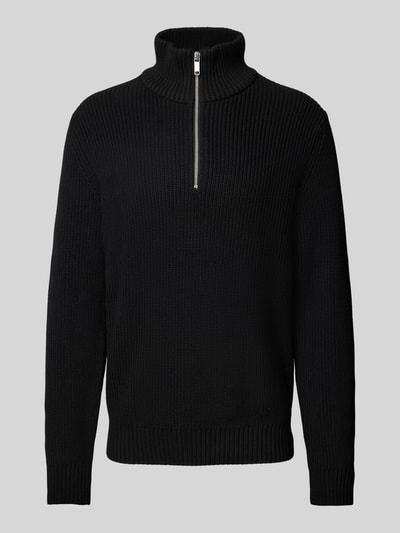 Peek & Cloppenburg MCNEALTroyer mit gerippten Abschlüssen in black Im Verkauf