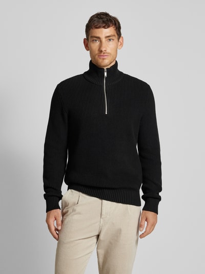 Peek & Cloppenburg MCNEALTroyer mit gerippten Abschlüssen in black Im Verkauf