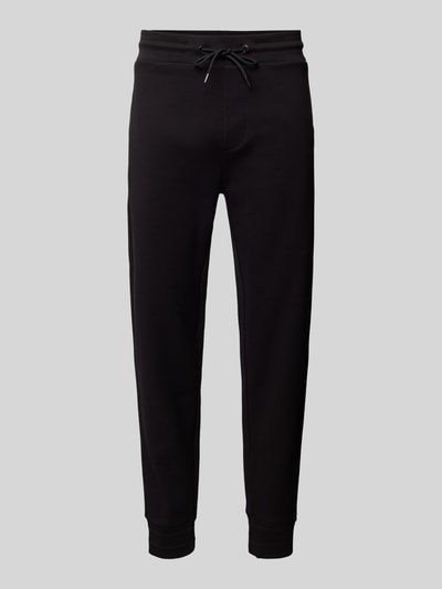Peek & Cloppenburg BOSSSlim Fit Sweatpants mit Strukturmuster Modell 'Lamont' in black Outlet