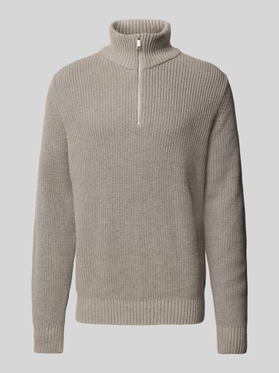 Peek & Cloppenburg MCNEALTroyer mit gerippten Abschlüssen in graphit melange Auslauf