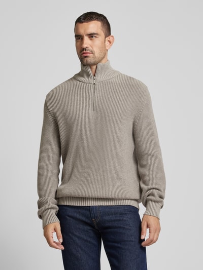 Peek & Cloppenburg MCNEALTroyer mit gerippten Abschlüssen in graphit melange Auslauf