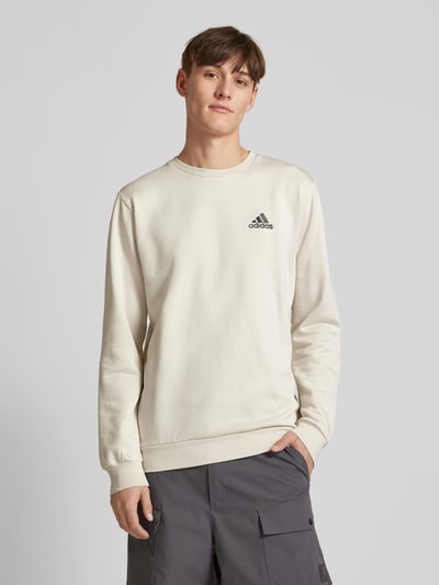 Peek & Cloppenburg ADIDAS SPORTSWEARSweatshirt mit gerippten Abschlüssen in sand Verkauf