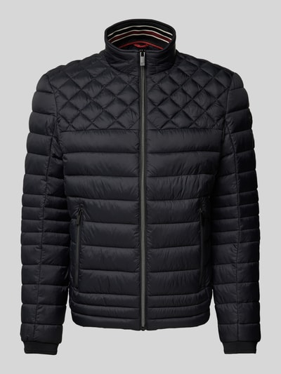 Peek & Cloppenburg Christian Berg MenSteppjacke mit Reißverschlusstaschen in black Schlussverkauf