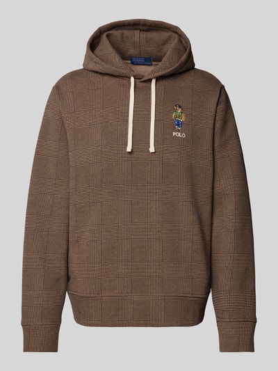 Peek & Cloppenburg Polo Ralph LaurenHoodie mit Label-Stitching in hazel Kostenloser Versand
