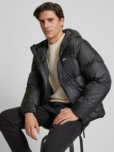 Peek & Cloppenburg LacosteSteppjacke mit Kapuze in black Großer Ausverkauf