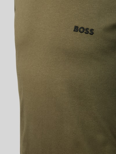Peek & Cloppenburg BOSSLongsleeve mit Label-Stitching im 3er-Pack in oliv Exklusivangebot