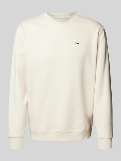 Peek & Cloppenburg Tommy JeansRegular Fit Sweatshirt mit Logo-Badge in beige Black Friday