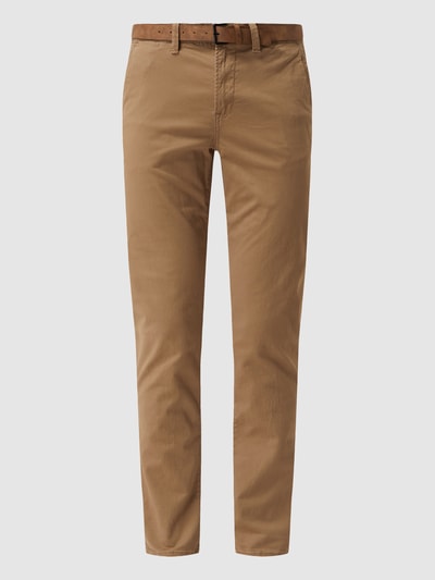 Peek & Cloppenburg Tom Tailor DenimSlim Fit Chino mit Gürtel in camel Cyber Monday