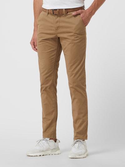Peek & Cloppenburg Tom Tailor DenimSlim Fit Chino mit Gürtel in camel Cyber Monday