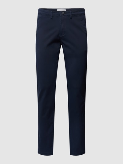 Peek & Cloppenburg SELECTED HOMMESlim Fit Chino in unifarbenem Design Modell 'NEW Miles' in marine Weihnachtsangebot