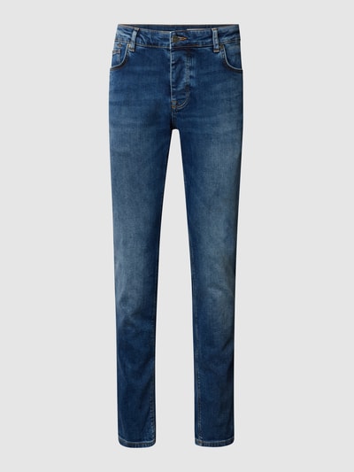 Peek & Cloppenburg REVIEWSlim Fit Jeans mit Stretch-Anteil in dunkelblau Lagerräumung