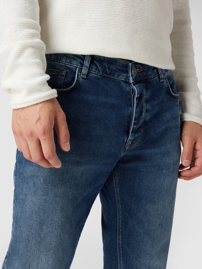 Peek & Cloppenburg REVIEWSlim Fit Jeans mit Stretch-Anteil in dunkelblau Lagerräumung