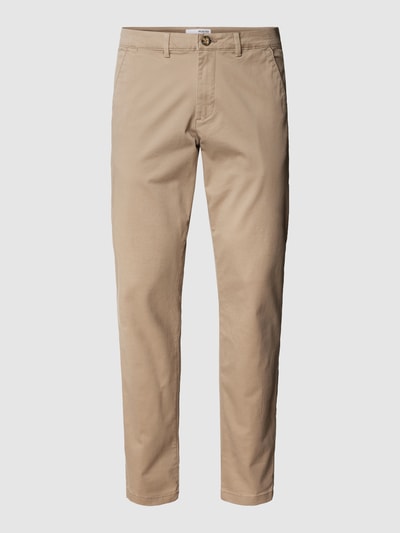 Peek & Cloppenburg SELECTED HOMMESlim Fit Chino in unifarbenem Design Modell 'NEW Miles' in beige Heißer Verkauf