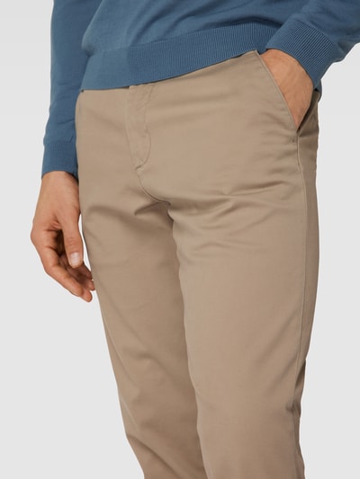 Peek & Cloppenburg SELECTED HOMMESlim Fit Chino in unifarbenem Design Modell 'NEW Miles' in beige Heißer Verkauf
