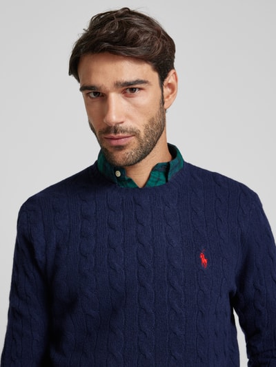 Peek & Cloppenburg Polo Ralph LaurenPullover mit Logo-Stitching in marine Online Outlet