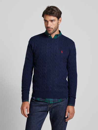 Peek & Cloppenburg Polo Ralph LaurenPullover mit Logo-Stitching in marine Online Outlet