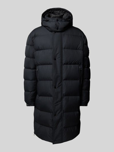 Peek & Cloppenburg BOSSSteppmantel mit Kapuze Modell 'Donden' in black Große Rabatte