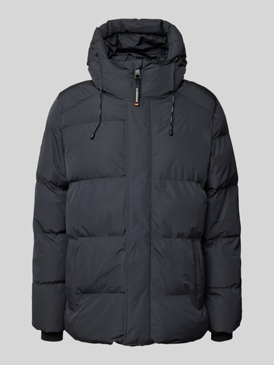 Peek & Cloppenburg SuperdrySteppjacke mit Stehkragen in mittelgrau Letzte 3 Tage