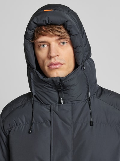 Peek & Cloppenburg SuperdrySteppjacke mit Stehkragen in mittelgrau Letzte 3 Tage
