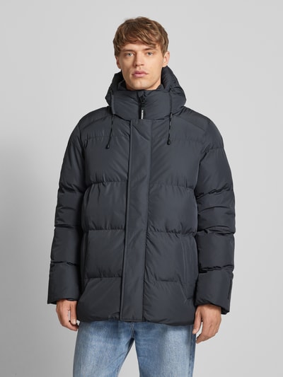 Peek & Cloppenburg SuperdrySteppjacke mit Stehkragen in mittelgrau Letzte 3 Tage