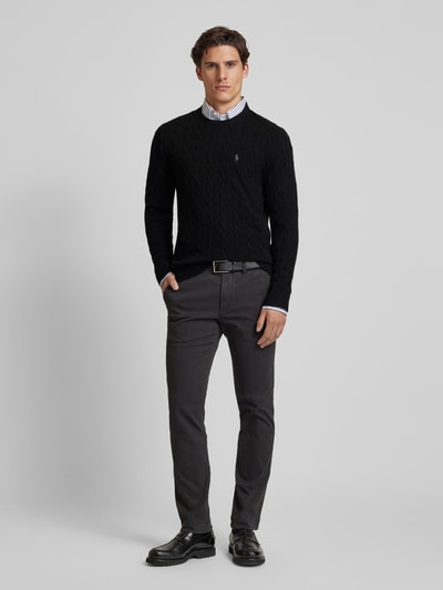 Peek & Cloppenburg Polo Ralph LaurenPullover mit Logo-Stitching in black Neueste Stile