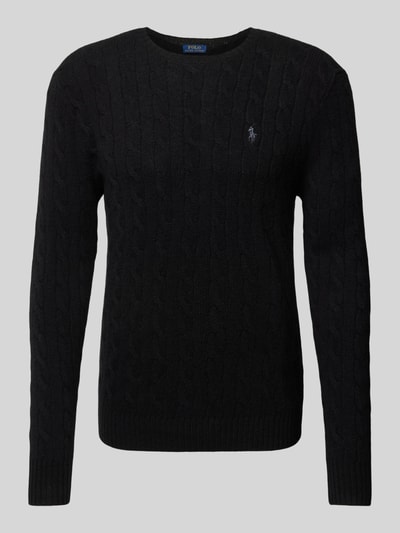Peek & Cloppenburg Polo Ralph LaurenPullover mit Logo-Stitching in black Neueste Stile