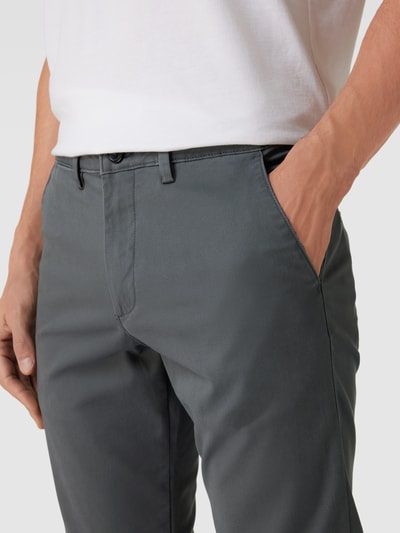 Peek & Cloppenburg SELECTED HOMMESlim Fit Chino in unifarbenem Design Modell 'NEW Miles' in dunkelgrau Discount Store für neue Produkte