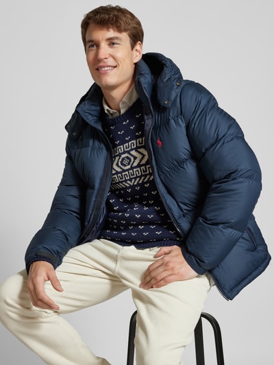 Peek & Cloppenburg Polo Ralph LaurenSteppjacke mit Logo-Stitching in marine Nur noch ein Tag übrig