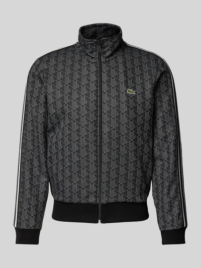 Peek & Cloppenburg LacosteSweatjacke mit Stehkragen in black Riesige Rabatte