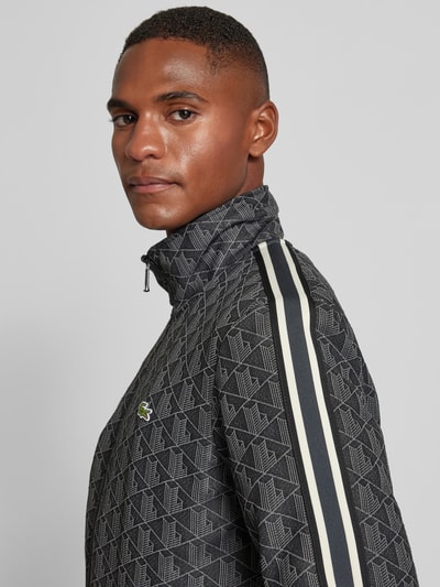 Peek & Cloppenburg LacosteSweatjacke mit Stehkragen in black Riesige Rabatte