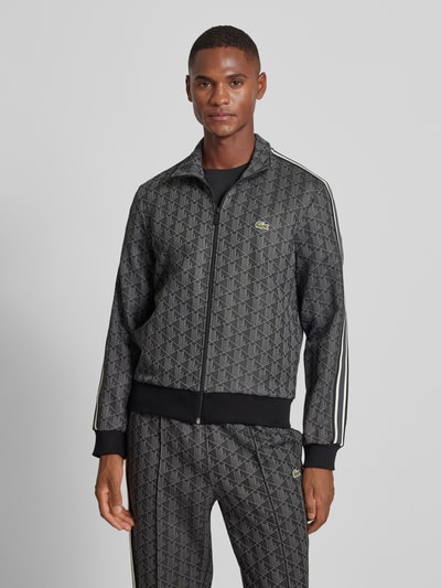 Peek & Cloppenburg LacosteSweatjacke mit Stehkragen in black Riesige Rabatte