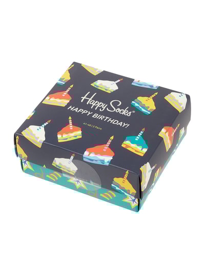 Peek & Cloppenburg Happy SocksSocken mit Stretch-Anteil im 2er-Pack in dunkelblau Rabatte dieses Monats