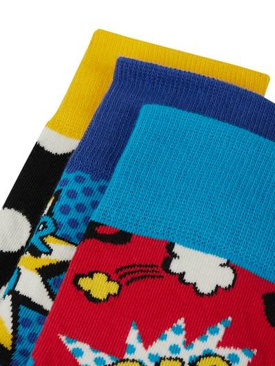 Peek & Cloppenburg Happy SocksSocken mit Stretch-Anteil im 3er-Pack in rot Fabrikverkauf