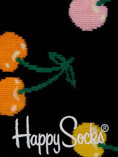 Peek & Cloppenburg Happy SocksSocken mit Allover-Print Modell 'CHERRY' in black Fabrik Onlineshop