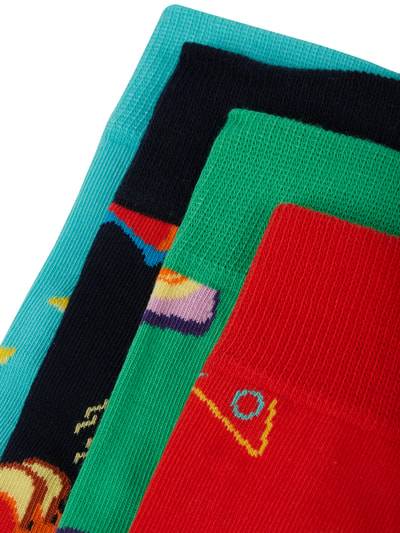 Peek & Cloppenburg Happy SocksSocken mit Stretch-Anteil im 4er-Pack in rot Großer Ausverkauf