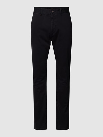 Peek & Cloppenburg BOSS OrangeSlim Fit Chino mit französischen Eingrifftaschen in black Online Outlet